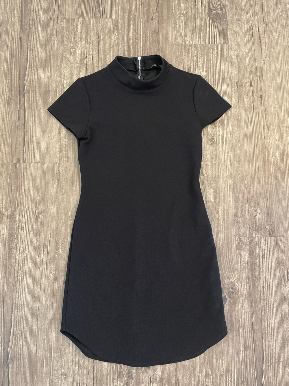 Rebel Sugar Black Short Sleeve Midi Dress